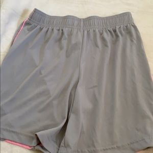 Gray athletic shorts